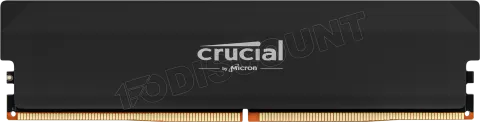 Photo de Barrette mémoire 16Go DIMM DDR5 Crucial Pro OC Gaming 6000MHz (Noir) Version OEM (Tray)