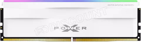 Photo de Barrette mémoire 16Go DIMM DDR5 Silicon Power XPower Zenith RGB 5600Mhz (Blanc)