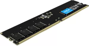 Photo de Barrette mémoire 32Go DIMM DDR5 Crucial 5200MHz (Noir)