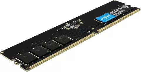 Photo de Barrette mémoire 32Go DIMM DDR5 Crucial 5600MHz (Noir)