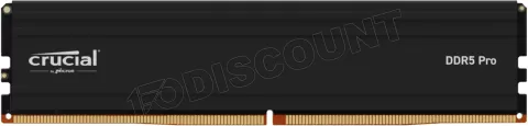 Photo de Barrette mémoire 32Go DIMM DDR5 Crucial Pro 5600MHz (Noir)