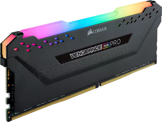 Barrette mémoire 8Go DIMM DDR4 Corsair Vengeance Pro RGB  3200Mhz (Noir)