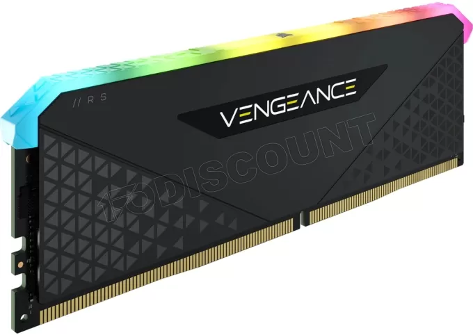 Barrette mémoire 8Go DIMM DDR4 Corsair Vengeance RS RGB  3200Mhz (Noir)