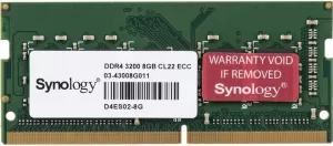 Photo de Barrette mémoire NAS 8Go SoDIMM DDR4 Synology 3200MHz