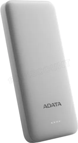 Photo de Batterie externe USB Adata T10000 - 10000mAh (Blanc)