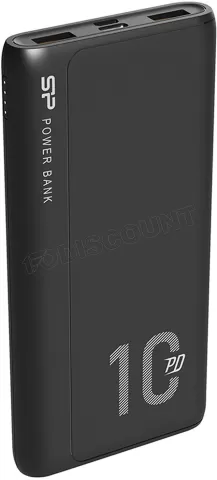 Batterie externe 10000mah Noir Chargeur Portable 2 Ports USB Batterie de  secours