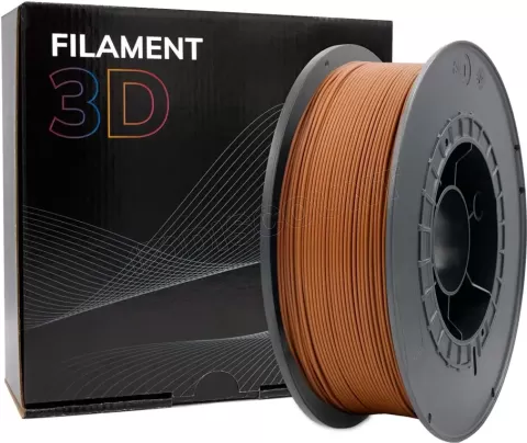 Photo de Bobine de Filament PLA 3D Marron Ø1,75mm - 1kg