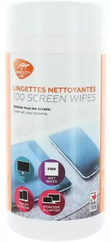 Mobility Lab Boîte de 100 Lingettes nettoyantes - Chiffon