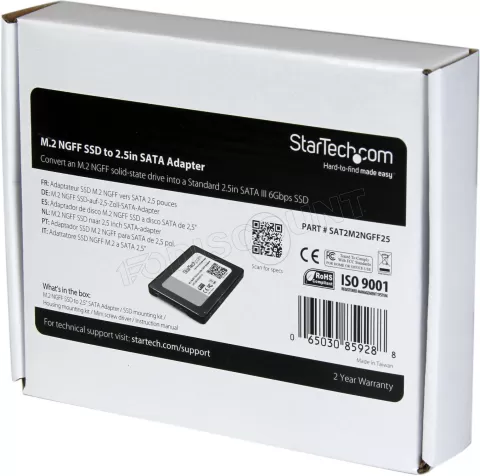 Adaptateur SSD M.2 vers SATA III - Convertisseurs et adaptateurs pour  disques durs