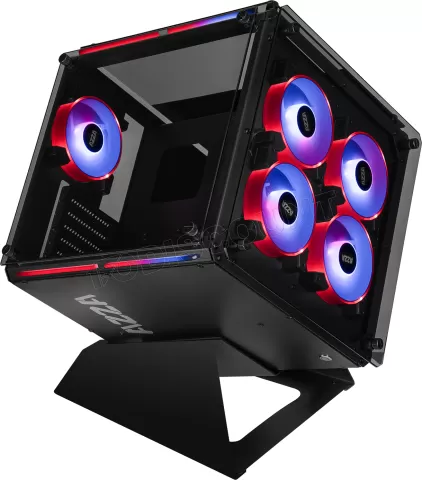 Photo de Boitier Cube ATX Azza Cube RGB avec panneaux vitrés (Noir)