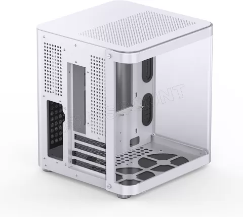 Photo de Boitier Cube Micro ATX Jonsbo TK-1 2.0 avec panneau vitré (Blanc)