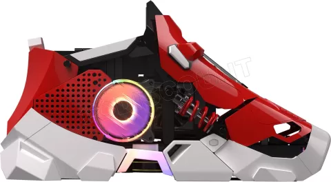 Photo de Boitier Custom Mini ITX Cooler Master Sneaker X avec alimentation 850W (Rouge)