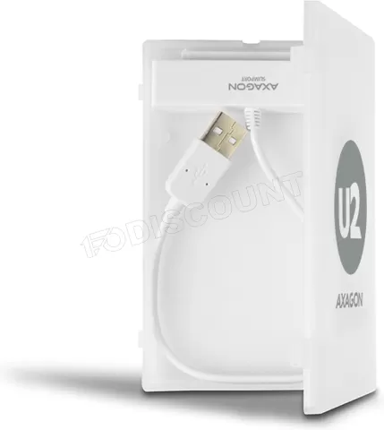 Photo de Boitier externe USB 2.0 Axagon ADSA-1S - S-ATA 2,5" (Blanc)