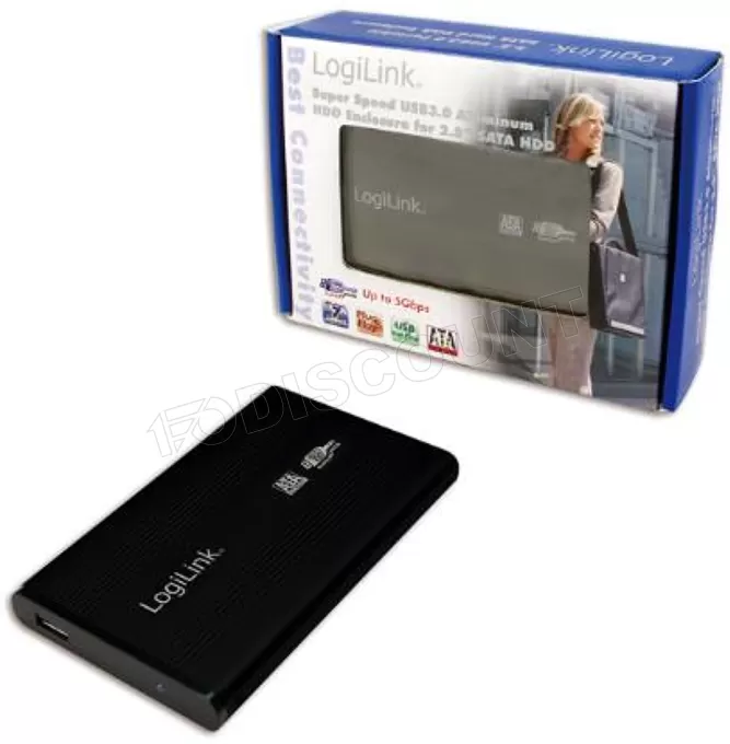 Boitier externe USB 3.0 LogiLink - S-ATA 2,5" (Noir)