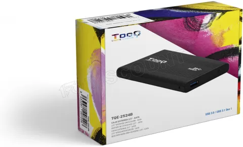 Photo de Boitier externe USB 3.1 TooQ TQE-2524 - S-ATA 2,5" (Noir)