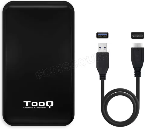Photo de Boitier externe USB 3.1 TooQ TQE-2528 - S-ATA 2,5" (Noir)