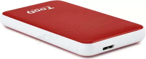 Photo de Boitier externe USB 3.1 TooQ TQE-2528 - S-ATA 2,5" (Rouge)