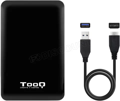Photo de Boitier externe USB 3.1 TooQ TQE-2538 - S-ATA 2,5" (Noir)