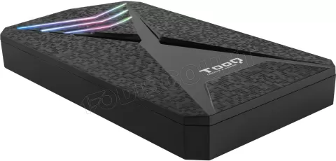 Photo de Boitier externe USB 3.1 TooQ TQE-2550 RGB - S-ATA 2,5" (Noir)