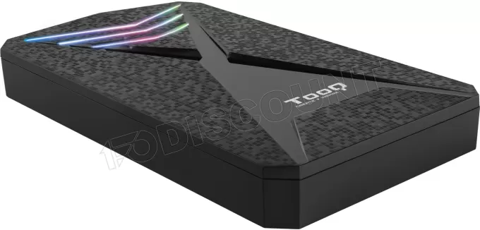 Boitier externe USB 3.1 TooQ TQE-2550 RGB - S-ATA 2,5" (Noir)