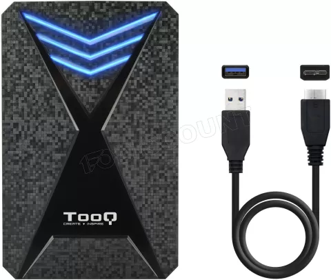Photo de Boitier externe USB 3.1 TooQ TQE-2550 - S-ATA 2,5" (Noir)