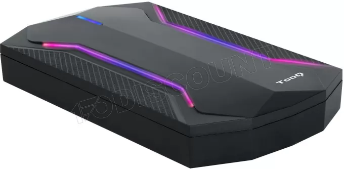 Boitier externe USB 3.1 TooQ TQE-2599 RGB - S-ATA 2,5" (Noir)