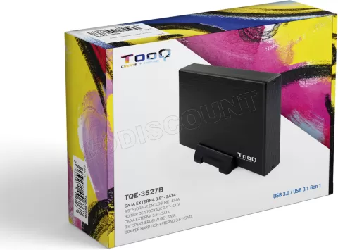 Photo de Boitier externe USB 3.1 TooQ TQE-3527 - S-ATA 3,5" (Noir)