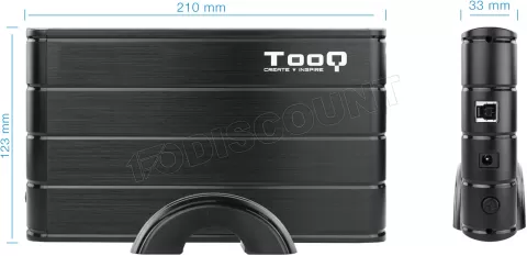 Photo de Boitier externe USB 3.1 TooQ TQE-3530 - S-ATA 3,5" (Noir)