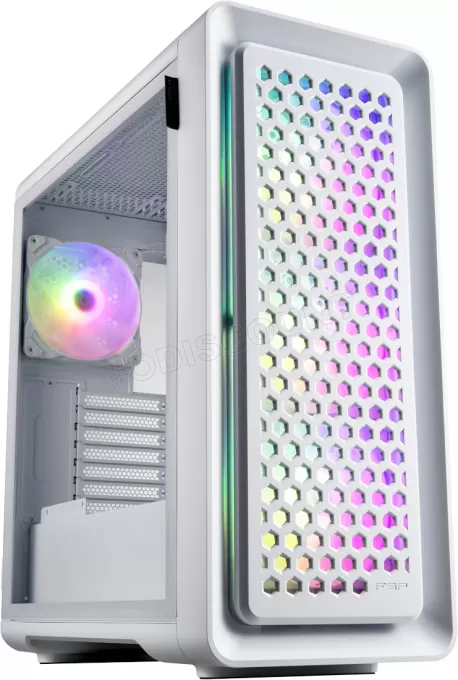 Boitier Grand Tour ATX FSP CUT593A RGB avec panneau vitré (Blanc)