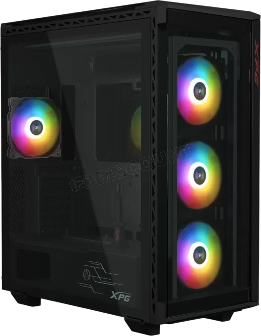 Boitier Grand Tour E-ATX Adata XPG BattleCruiser II RGB avec panneaux vitrés (Noir)