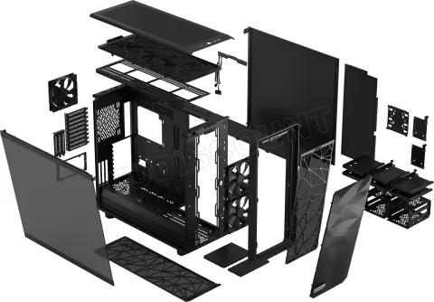 Photo de Boitier Grand Tour EE-ATX Fractal Design Meshify 2 XL avec panneau vitré (Noir)