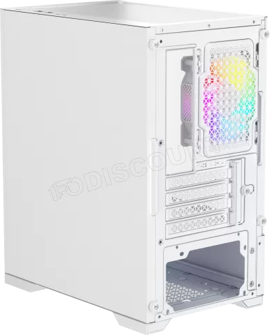 Photo de Boitier Mini Tour Micro ATX 1stPlayer Go2 RGB avec panneau vitré (Blanc)