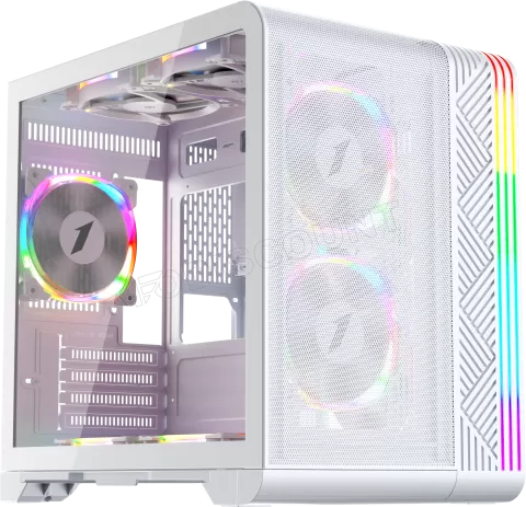 Photo de Boitier Mini Tour Micro ATX 1stPlayer VT5 RGB avec panneau vitré (Blanc)