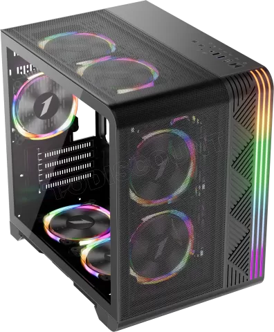 Photo de Boitier Mini Tour Micro ATX 1stPlayer VT5 RGB avec panneau vitré (Noir)