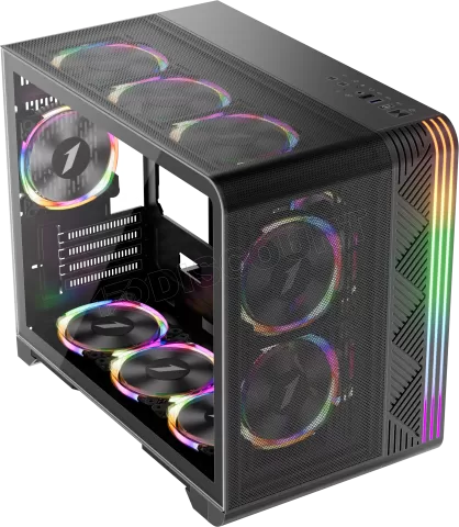 Photo de Boitier Mini Tour Micro ATX 1stPlayer VT6 RGB avec panneau vitré (Noir)