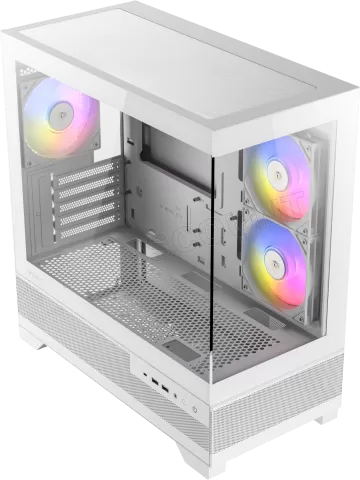 Photo de Boitier Mini Tour Micro-ATX Antec CX500M aRGB avec panneaux vitrés (Blanc)