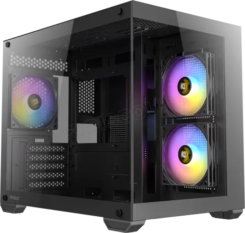 Photo de Boitier Mini Tour Micro-ATX Antec CX600M RGB avec panneaux vitrés (Noir)