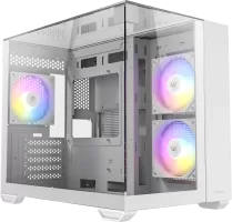 Photo de Boitier Mini Tour Micro-ATX Antec CX600M Trio RGB avec panneaux vitrés (Blanc)