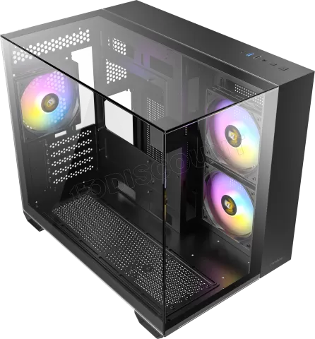 Photo de Boitier Mini Tour Micro-ATX Antec CX600M Trio RGB avec panneaux vitrés (Noir)