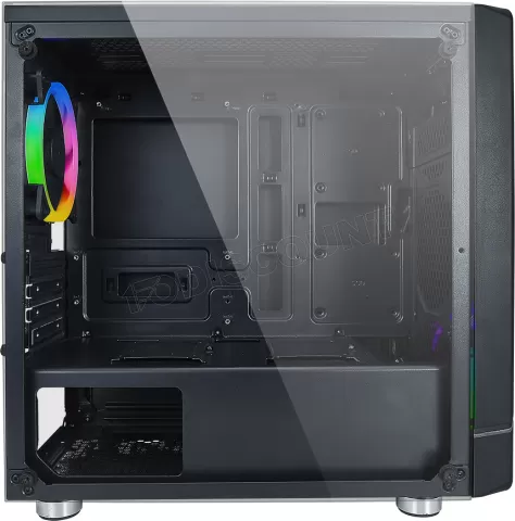 Photo de Boitier Mini Tour Micro ATX Azza Noir RGB avec panneau vitré (Noir)