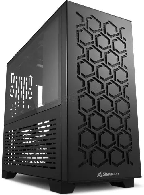 Boitier Mini Tour Micro ATX Sharkoon MS-Y1000 avec panneau vitré (Noir)