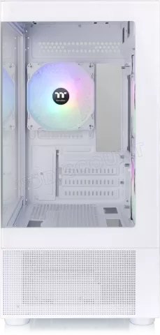 Photo de Boitier Mini Tour Micro ATX Thermaltake View 170 TG RGB avec panneau vitré (Blanc)