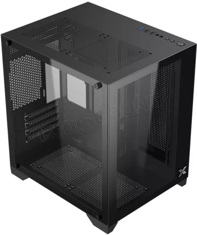 Photo de Boitier Mini Tour Micro ATX Xigmatek Aqua M Lite avec panneaux vitrés (Noir)