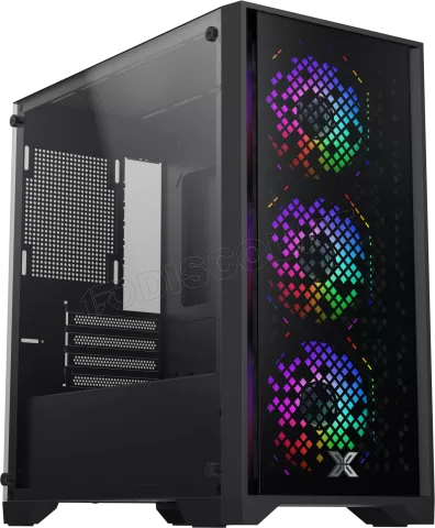 Photo de Boitier Mini Tour Micro ATX Xigmatek NYX II RGB avec panneaux vitrés (Noir)