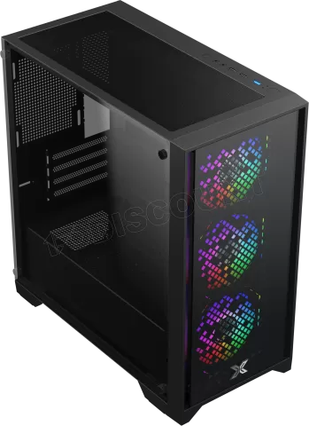 Photo de Boitier Mini Tour Micro ATX Xigmatek NYX II RGB avec panneaux vitrés (Noir)