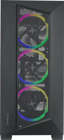 Photo de Boitier Moyen Tour ATX Azza Octane A RGB avec panneau vitré (Noir)