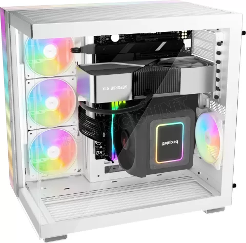 Photo de Boitier Moyen Tour ATX be quiet! Light Base 600 LX RGB avec panneaux vitrés (Blanc)