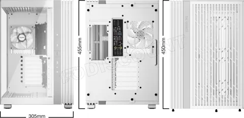 Photo de Boitier Moyen Tour ATX be quiet! Light Base 600 LX RGB avec panneaux vitrés (Blanc)