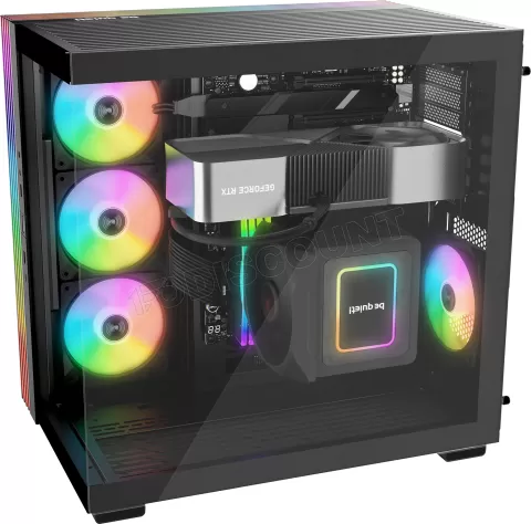 Photo de Boitier Moyen Tour ATX be quiet! Light Base 600 LX RGB avec panneaux vitrés (Noir)