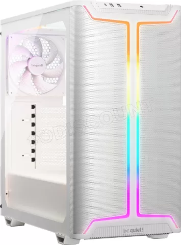 Photo de Boitier Moyen Tour ATX be quiet! Pure Base 501 DX RGB avec panneau vitré (Blanc)